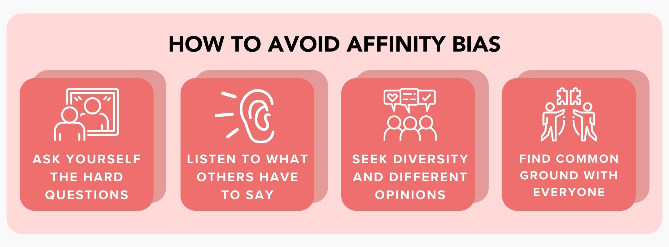 how to avoid affinity bias